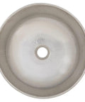 Top view of Bohr Hammered Nickel Vessel Sink for Bathroom, 14 Inch, Above Counter Style, Handcrafted Nickel Finish, Durable and Easy to Clean