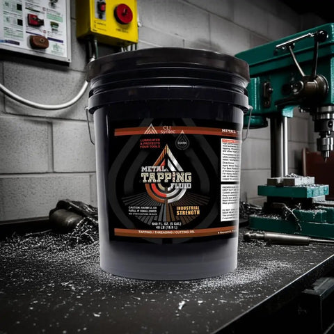 Industrial Strength Metal Tapping Fluid And Cutting Oil For Drilling And Threading Pro Grade High Performance Lubricant, 5-gallon bucket