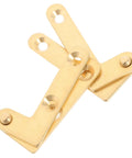 Heavy Duty Adjustable Pivot Hinges For Wood And Glass Doors Brass Concealed Hidden Door Hinges With Smooth Quiet Operation 4 Pack