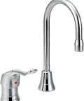 Rugged Commercial Grade Single-Handle Faucet With M-Dura Brass Build, 2.2 GPM Spout, Chrome Finish, Anti-Tamper Hardware