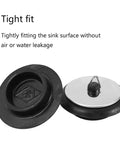 General Use Bath Tub Drain Stopper, with 10CM Chain showing tight fit design with rubber base and chrome top.