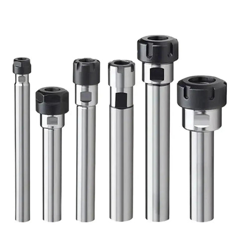 Sturdy ER Extension Rod For C8 To C32 Chucks With Ultra Precision And Low Runout For CNC Milling Machines showing various sizes and designs.