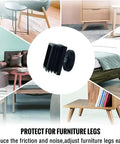 Adjustable Leveling Feet Kit For Furniture 16 Sets 38x38mm Square Tube Insert displayed with various home furniture pieces