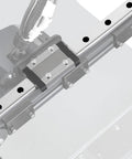 Rugged 600mm Linear Rail Guide with MGN12H Stainless Steel Carriage Block for DIY 3D Printers and Machines Type H, installed view.