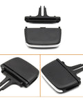 AC Vent Tab Clip For Car, Boosts Airflow For A Comfier Ride, Quick Direction Control, Easy Install, Durable Clip For Volvo XC90 2016 To 2024, black ABS with chrome trim, shown in multiple angles