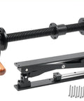 Heavy Duty Badass Bench Screw Vise With Quick Inertia Crank Wheel and Double Brace Brackets, heavy-duty vises and screws.