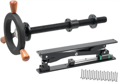 Heavy Duty Badass Bench Screw Vise With Quick Inertia Crank Wheel and Double Brace Brackets, heavy-duty vises and screws.