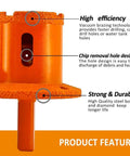 BGTEC orange diamond core drill bit, 40x60mm, triangle shank for porcelain, marble, ceramic tile
