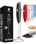 Versatile Handheld Milk Frother With Stand For Lattes Cappuccinos And Hot Chocolate Quick Foaming Wand For Frothing Matcha