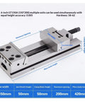 Heavy Duty 5 Inch Bench Vise With Iron Grip For Cnc Milling And Workshop Projects Rock Solid Carbon Steel Construction with dimensions