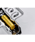 Built Like A Tank Straight Up Smooth Soft Close Cabinet Hinges European Inset Design showing copper damper and stainless steel hardware.