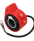 Red Thumb Throttle Accelerator For Electric Scooters, Dope Precision Replacement, ABS And Gel Thumb Throttle With Convex Stripes.