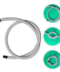 Replacement Steam Hose For Garment Steamer Flexible High Temperature Resistant Tube showcasing coiled PVC Nylon design.