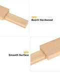 16 Inch Wood Drawer Slides That Glide Like A Dream Classic Center Bottom Mount Replacement Rails Heavy Duty Wooden Cabinet Hardware close-up of beech hardwood surface