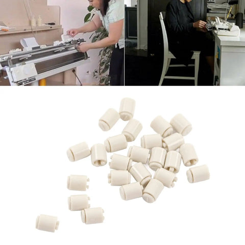 25 Piece Needle Protector Caps For LK150 And GK370 Knitting Machines, Plastic Friction Reducing Caps