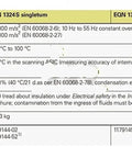 Specifications chart for ECN 1324S singleturn and EQN 1336S multiturn encoders, listing vibration, temperature, and protection rating details.