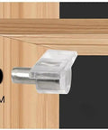 Clear Plastic Cabinet Shelf Pins For Removable Glass Panels And Wood Shelves Heavy Duty And Easy To Install in wooden cabinet