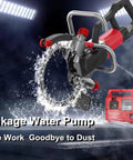 Heavy Duty Ring Power Cutter Saw With 9500W Brushless Motor And Integrated Water Pump for smooth cutting with splashing water.