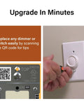 Ivory Toggle Led Dimmer Switch For Up To 150 Watt Bulbs Delivers Crisp Flicker Free Lighting With Smooth Sailing Brightness Control And No Fuss Installation For Any Room, with installation process shown.