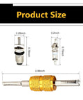 16 Pcs Air Conditioning Valve Core Kit With R134A And R12 Cores Pro Grade Service Tool size dimensions in inches