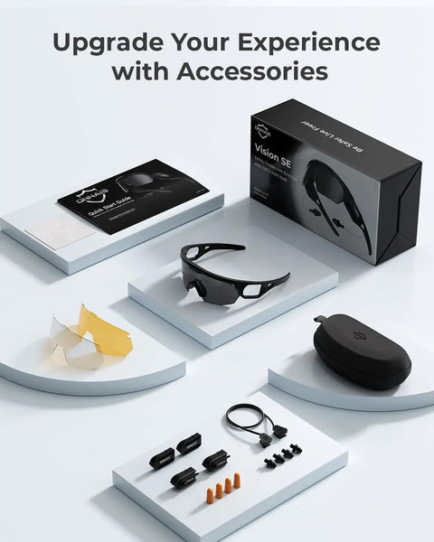 Ride Or Die Tough As Nails Safety Glasses Ansi Z87.1 Certified with accessories including lenses and earplugs on display.