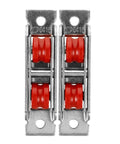 Stainless Steel Sliding Door Wheel Replacement Kit With Dual Nylon Wheels And Integrated Ball Bearings, 2 Pack