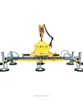 Heavy Duty Steel Vacuum Lifter With Suction Cup Crane For Easy Glass And Metal Moving Featuring Built In Overload Valve And Sweet Solid Frame That Knocks Out The Daily Grind Without Leaving You Sweating with suction cups and controls.