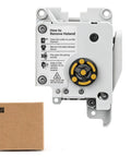 Heavy Duty Bambu Lab A1 And A1 Mini Extruder Unit Replacement Featuring Hardened Steel Gears Filament Cutter And Extrusion Motor on a manual guide.