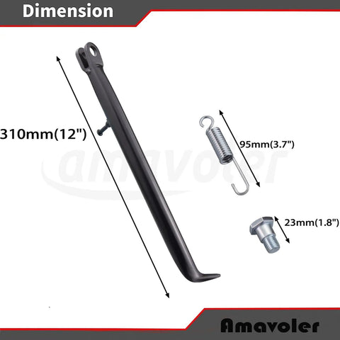 Heavy Duty Kick Stand With Spring Replacement For 70cc To 200cc Dirt Pit Bikes Twelve Inch Tall Built Tough For Stable Parking