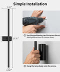ONEWISH Battery Operated Wall Sconces Set of 2, 27.75" installation process with drill and wall mounting.