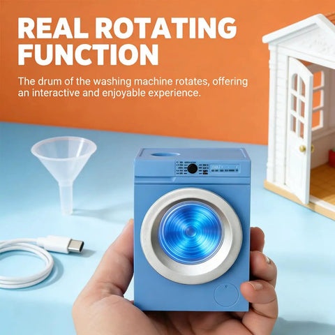 Straight Out The Box This 1:12 Scale Miniature Washer Rocks A Real Spinning Drum And Flip Top Lid Hitting Dead On Realism For Your Dollhouse Setup And Killing It For Custom Micro Landscape Diorama Projects, shown with interactive rotating drum.
