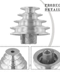 Pulley Wheel For Benchtop Drill Press Z4116 4 Step 5 Step Aluminum Transmission Wheel V Shaped Timing Belt Motor Shaft Drive 14mm