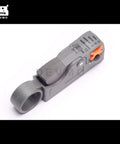 Universal Coax Cable Stripper Tool For RG6 RG8 RG58 RG59 RG8X LMR200 LMR240 And Similar Coax Cables, side view