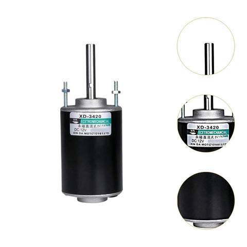 Quiet Space Saving Permanent Magnet DC Motor For DIY Projects 24V 7000 RPM Mini Electric Motor For Home Automation And Small Machinery