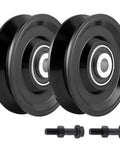 V Groove Wheel Caster For Inverted V Track With Double Bearings, Rolling Gate Caster For Gate Alignment, 2200 Lbs Load Capacity
