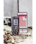 Disto X3 Laser Rangefinder With Bluetooth And 500 Ft Range, Tilt Sensor, Smart Horizontal, Add Subtract, Volume Control, IP65 Rugged Protection, Rotating Display, End Piece, Hand Loop, And Pouch For Indoor Or Outdoor Use laser rangefinder with phone sketch view