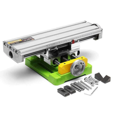 Boss Grade Milling Machine Worktable With Cross Slide And Compound Drilling Slide For Bench Drill, Adjustable X And Y Axis, 350 By 100 Millimeters Aluminum Alloy Construction, Smooth And Accurate Motion
