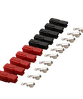 Five Pair Rock Solid Marine Connectors Waterproof Power Kit For Boat Solar EV Battery Wiring 45 Amps 600 Volt with red and black plugs