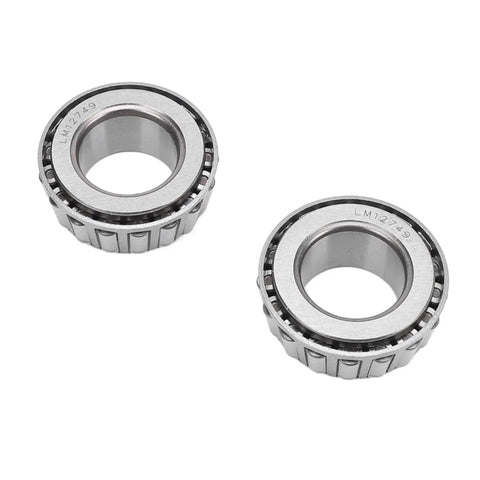 Close-up of outer cones for Trailer Wheel Hub Bearings Kit With Inner And Outer Seals For One And Sixteenth Inch Axles