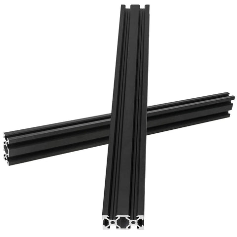 5 Piece 400 mm 2040V Aluminum Extrusion Profile European Standard Anodized Linear Rail For 3D Printers Lasers CNC Machines And DIY Projects Black Built For DIYers