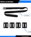Four Piece Two Point Two Pound Dive Weights With Adjustable Nylon Belt For Freediving And Scuba Buoyancy Control Quick Release Buckle