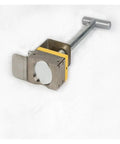 Heavy Duty Permanent Magnet Lifter With Rock Solid Grip And Quick Flip Lever For Sweat Free Metal Moving No Power Needed Portable Industrial Crane Magnet With Reinforced Shackle Hook close-up view of the metal lifting magnet