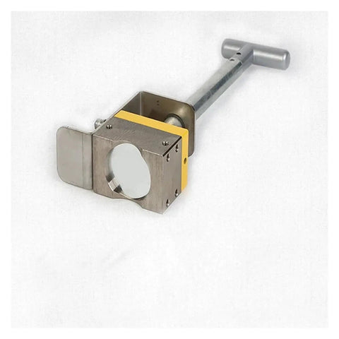 Heavy Duty Permanent Magnet Lifter With Rock Solid Grip And Quick Flip Lever For Sweat Free Metal Moving No Power Needed Portable Industrial Crane Magnet With Reinforced Shackle Hook close-up view of the metal lifting magnet