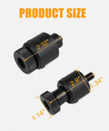 Pro Grade Heavy Duty Alloy Steel Screw Anchor Expander For Hollow Walls 3/8-16 Caulk Anchors product size dimensions diagram
