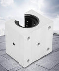 Open Aluminum Linear Bearing Block For 30mm SBR30UU front view showing lightweight aluminum alloy construction