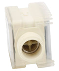 Side view of a One Inch Gasoline Fuel Flow Meter With LCD Display Pro Grade Anti Drip Easy To Use Flow Meter For Pumps At Gas Stations And Factories.