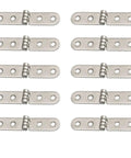 10 Pack Foldable Flush Hatch Hinges For Furniture And Desks, Hidden Low Profile Table Extensions For Computer Desks, Sewing Machines