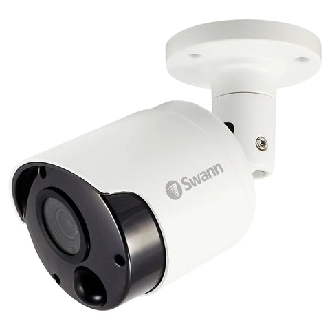 4K Ultra HD True Detect Outdoor Bullet Security Camera, side view showing lens and mounting structure, suitable for 4K DVR System
