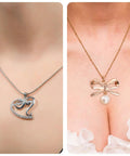 Two pendant necklaces converted using Must Have 6 Pack Pin To Pendant Converters In Gold And Silver Copper Finish For DIY Jewelry Making Pendant Converter Pin Necklace Adapters Compatible With 8mm 13mm And 20mm Components