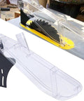 Universal Table Saw Protective Cover And Dust Guard For 6 To 12 Inch Saw Blades Clear Plastic Shield Prevents Wood Chips